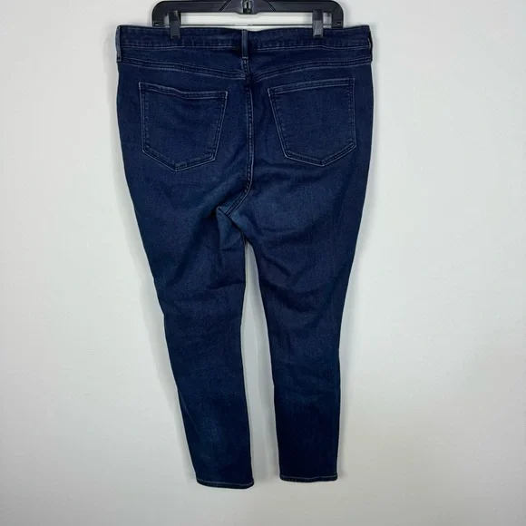 Old Navy High rise rockstar super skinny dark wash button fly denim jeans - Picture 2 of 5